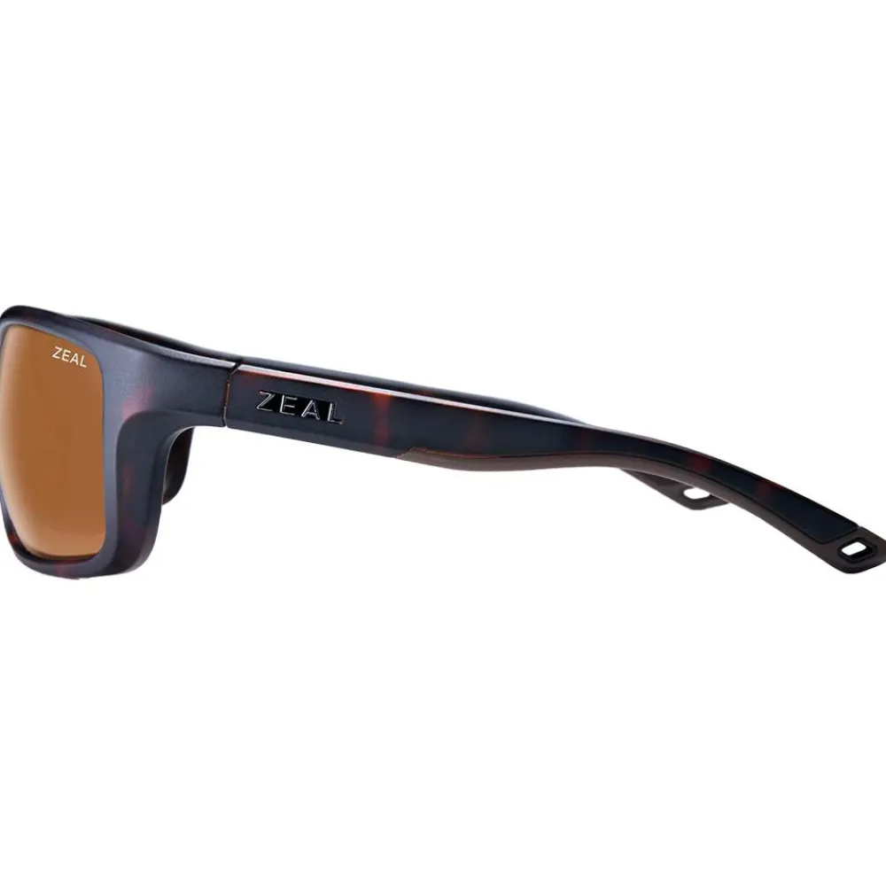 Lunettes Femme|Lunettes Polarisées<Zeal Lunettes de soleil Confluence Matte Brown Havana Ellume Polarized Copper