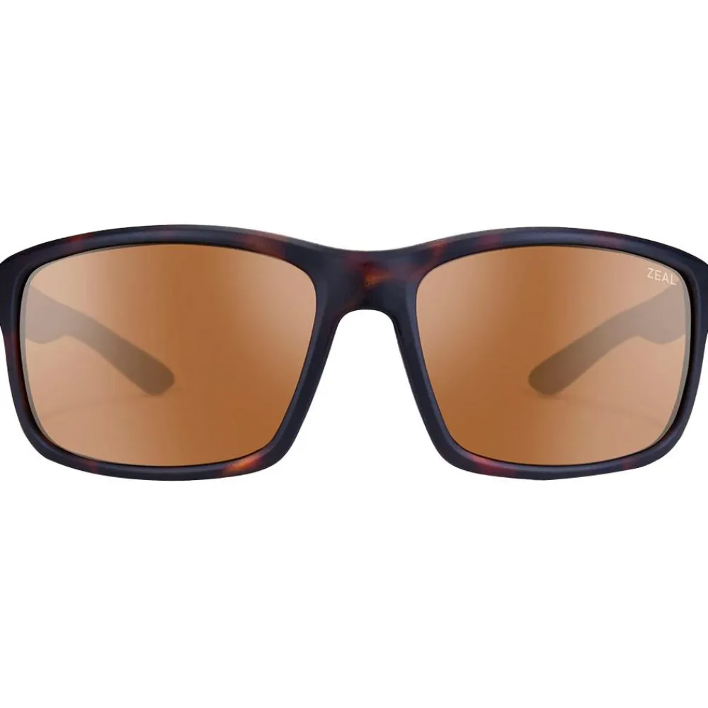 Lunettes Femme|Lunettes Polarisées<Zeal Lunettes de soleil Confluence Matte Brown Havana Ellume Polarized Copper
