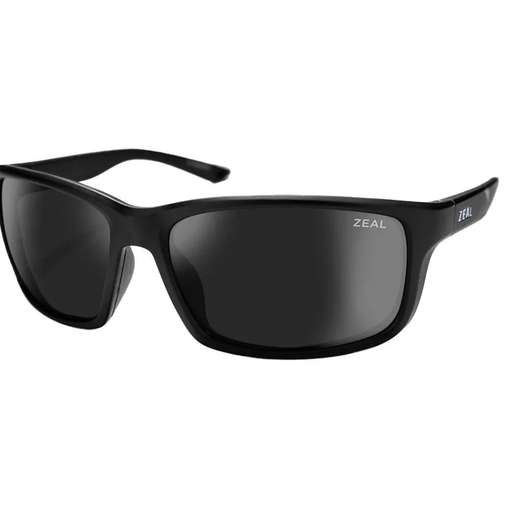 Best Lunettes de soleil Confluence Matte Black Ellume Polarized Dark Grey Femme Lunettes Femme|Lunettes Polarisées