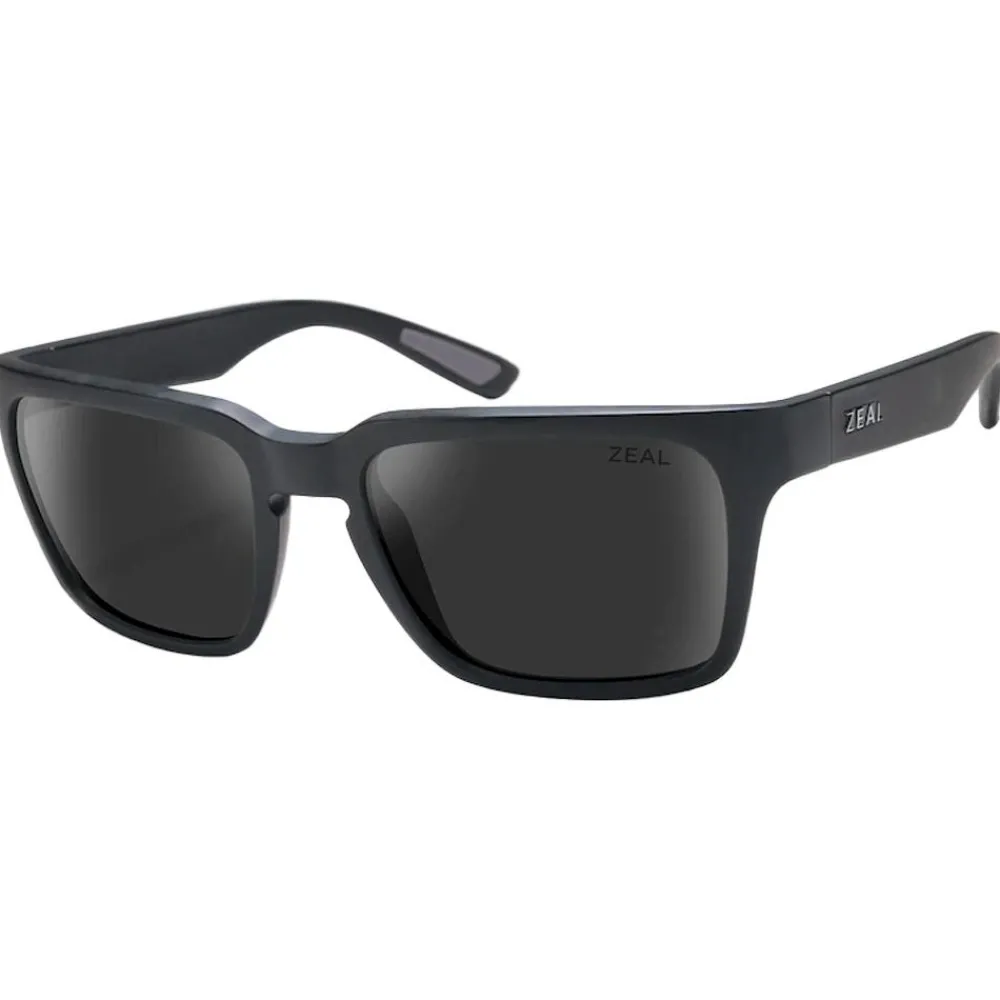 Lunettes Polarisées|Lunettes Femme<Zeal Lunettes de soleil Howland Matte Black Ellume Dark Grey Polarized