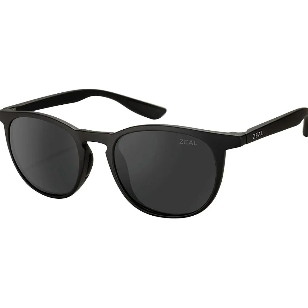 Lunettes Femme|Lunettes Polarisées<Zeal Lunettes de soleil Juno Matte Black Ellume Polarized Dark Grey