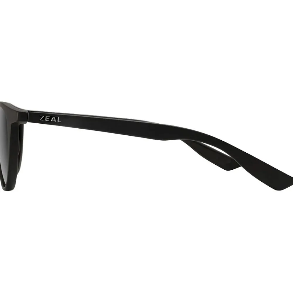 Lunettes Femme|Lunettes Polarisées<Zeal Lunettes de soleil Juno Matte Black Ellume Polarized Dark Grey