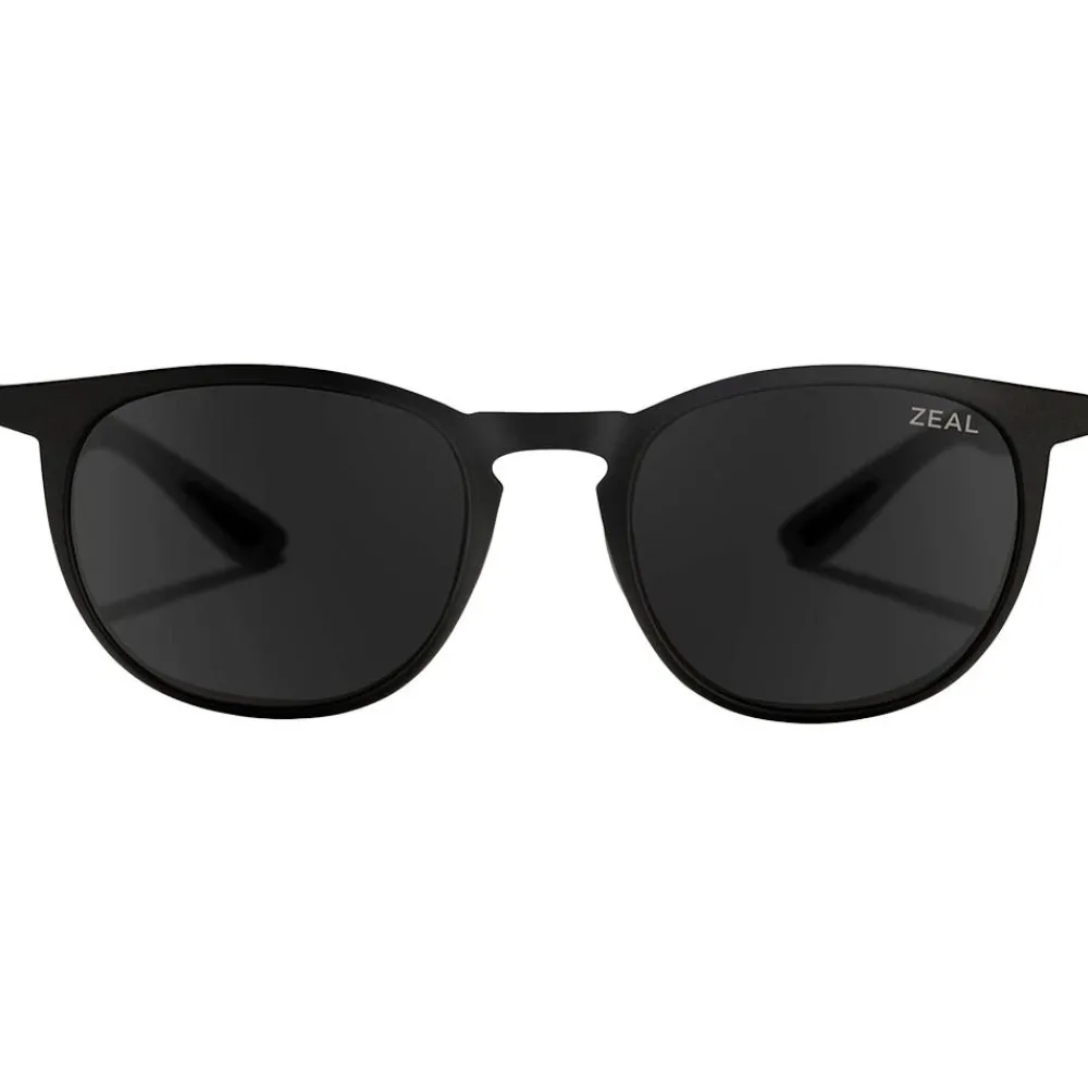 Lunettes Femme|Lunettes Polarisées<Zeal Lunettes de soleil Juno Matte Black Ellume Polarized Dark Grey