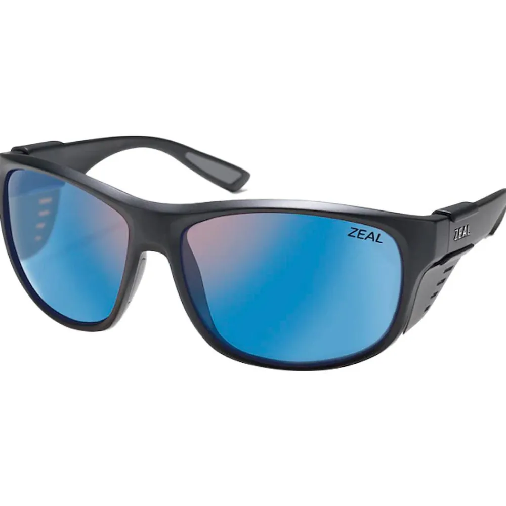 Lunettes Femme|Lunettes Polarisées<Zeal Lunettes de soleil Westwater Matte Black Ellume Horizon Blue Polarized