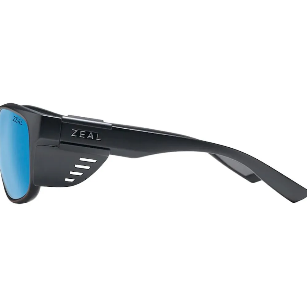 Lunettes Femme|Lunettes Polarisées<Zeal Lunettes de soleil Westwater Matte Black Ellume Horizon Blue Polarized