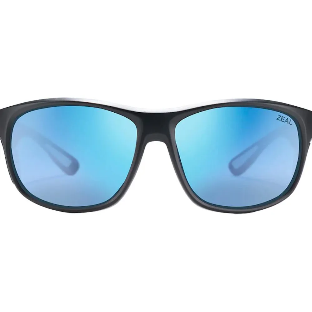 Lunettes Femme|Lunettes Polarisées<Zeal Lunettes de soleil Westwater Matte Black Ellume Horizon Blue Polarized