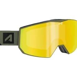 Best Masque de Ski Evolution Otg Kaki Mate Full Jaune Multicouche Femme Masques Porteur De Lunettes|Masques Femme
