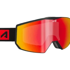 Masques Porteur De Lunettes|Masques Femme<AZR Masque de Ski Evolution Otg Noire Mate Full Rouge Multicouche