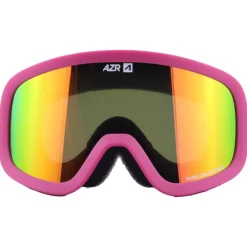 Masques Enfant<AZR Masque de Ski Flash Jr Mat Fushia Full Rose Multicouche