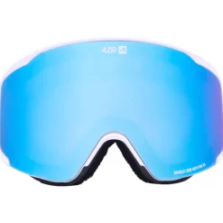 Online Masque de Ski Meteor Otg Blanche Mate Full Bleu Glacier Multicouche + Jaune Femme Masques Femme|Masques Homme