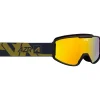Masques Femme|Masques Homme<AZR Masque de Ski Track Otg Noire Mate Full Jaune Multicouche