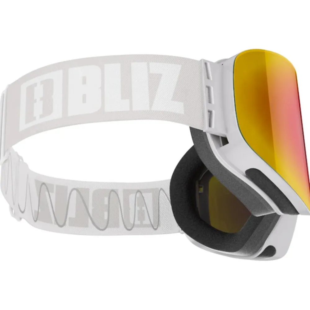 Masques Femme|Masques Homme<Bliz Masque de Ski Flow Matte Light Grey Brown Red Multi + Pink