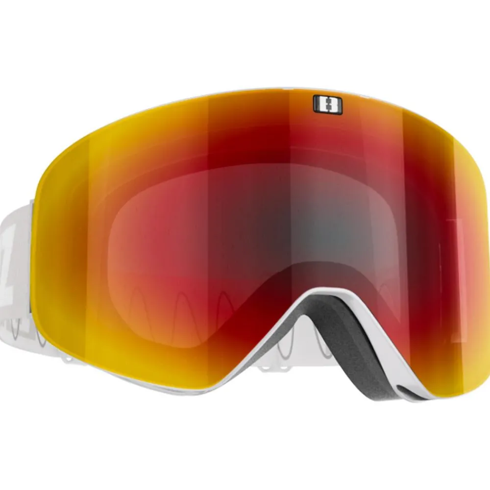 Masques Femme|Masques Homme<Bliz Masque de Ski Flow Matte Light Grey Brown Red Multi + Pink