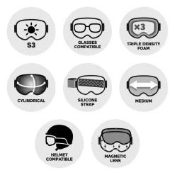 New Masque de Ski G001 Matte Black Brown Red Multi Femme Masques Homme|Masques Porteur De Lunettes