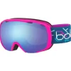 Hot Masque de Ski Royal Pink Blue Matte Azure Femme Masques Femme