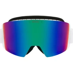 Hot Masque de Ski Titan 8 Sharp Lite White Smoke Base Green Mirror + Pink Femme Masques Femme|Masques Homme