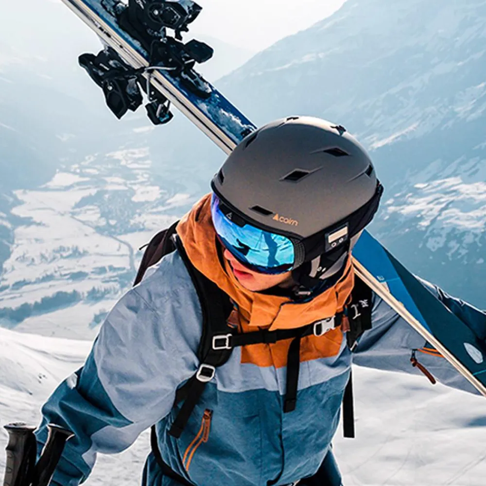 Masques Femme|Masques Homme<Cairn Masque de Ski Ultimate Mat Black Blue Spx 3000ium