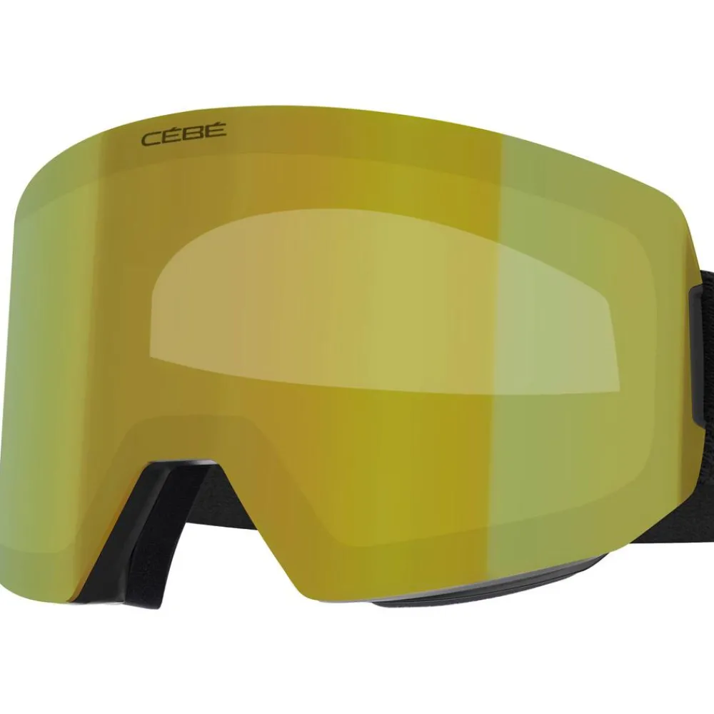 Masques Femme|Masques Homme<Cebe Masque de Ski Striker 2 L Black Gold Mirror