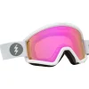 Masques Porteur De Lunettes|Masques Femme<Electric Masque de Ski Hex Matte White Pink Chrome