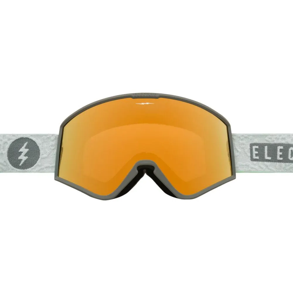 Masques Porteur De Lunettes|Masques Homme<Electric Masque de Ski Kleveland Flood Smoke Gold Chrome + Yellow