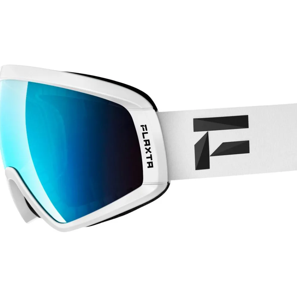 Best Masque de Ski Continuous White Blue Mirror Lens Femme Masques Femme|Masques Homme
