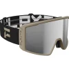 Masques Homme|Masques Femme<Flaxta Masque de Ski Evoke Sandstone Silver Mirror Lens