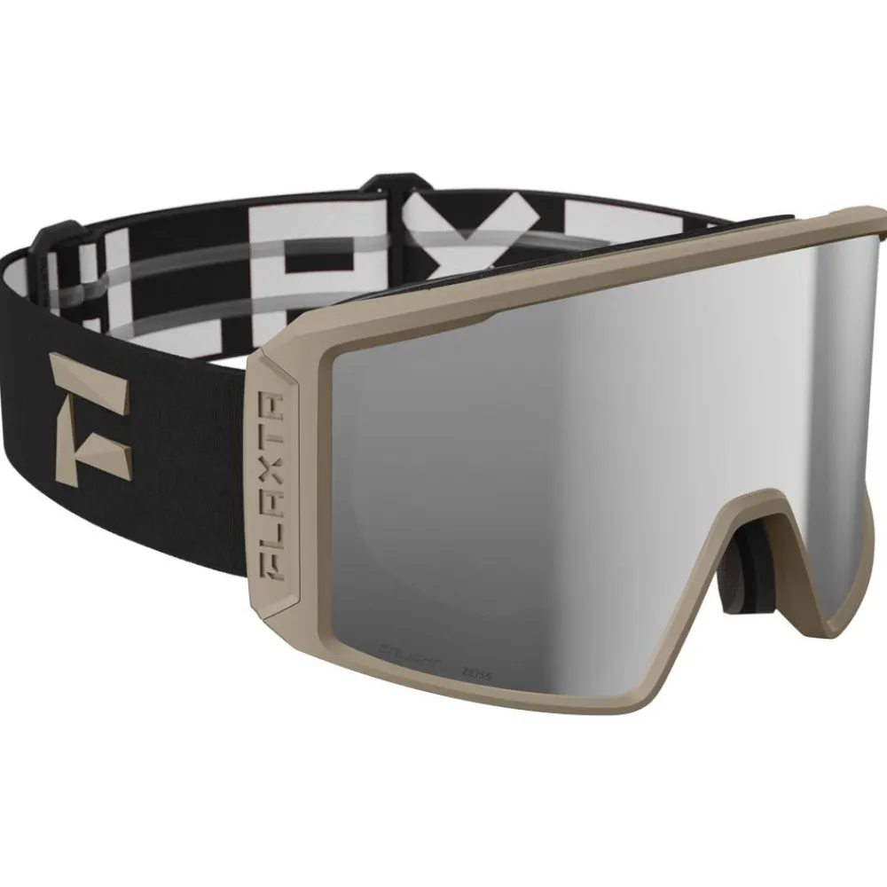 Masques Homme|Masques Femme<Flaxta Masque de Ski Evoke Sandstone Silver Mirror Lens