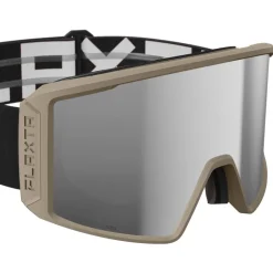 Masques Homme|Masques Femme<Flaxta Masque de Ski Evoke Sandstone Silver Mirror Lens