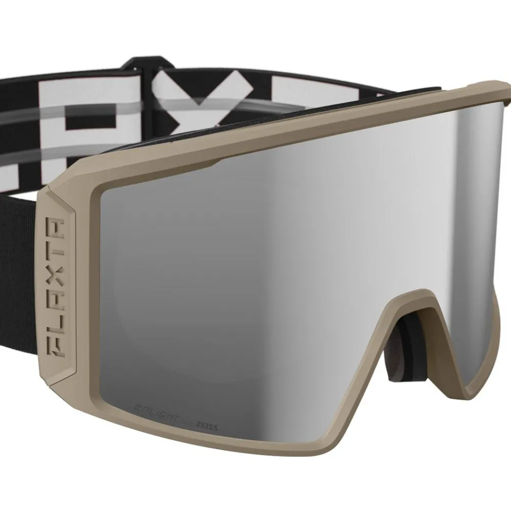 Masques Homme|Masques Femme<Flaxta Masque de Ski Evoke Sandstone Silver Mirror Lens