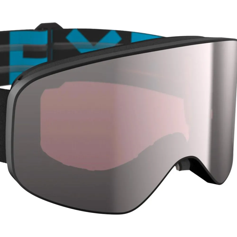 Online Masque de Ski Prime Junior Black Blue Silver Mirror Lens Enfant Masques Enfant