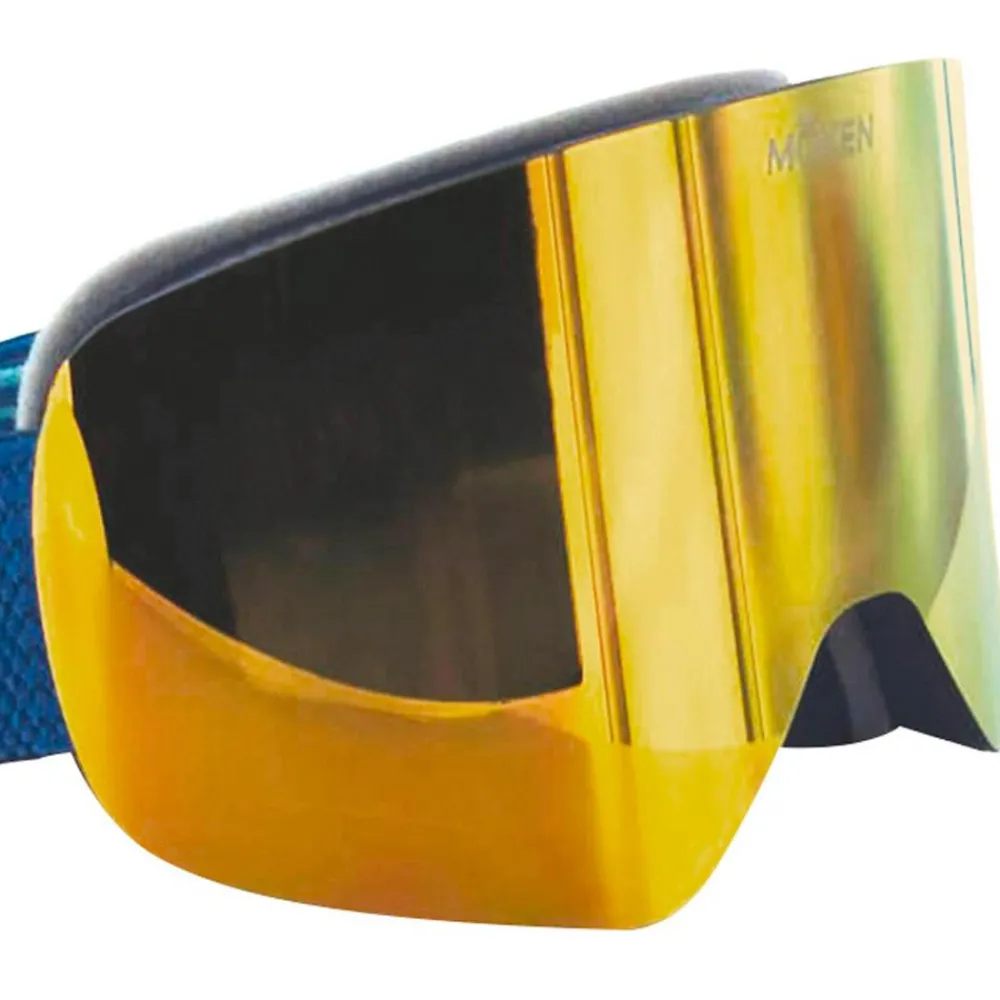 Hot Masque de Ski One Blue Gold Orange Flash Gold + Pink Revo Orange Red Femme Masques Femme|Masques Homme