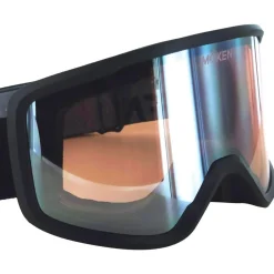 Masque de Ski Two Black Silver Pink Flash Silver Femme Masques Porteur De Lunettes|Masques Femme