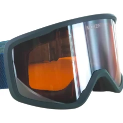 Masques Porteur De Lunettes|Masques Femme<Moken Vision Masque de Ski Two Blue Silver Orange Flash Silver