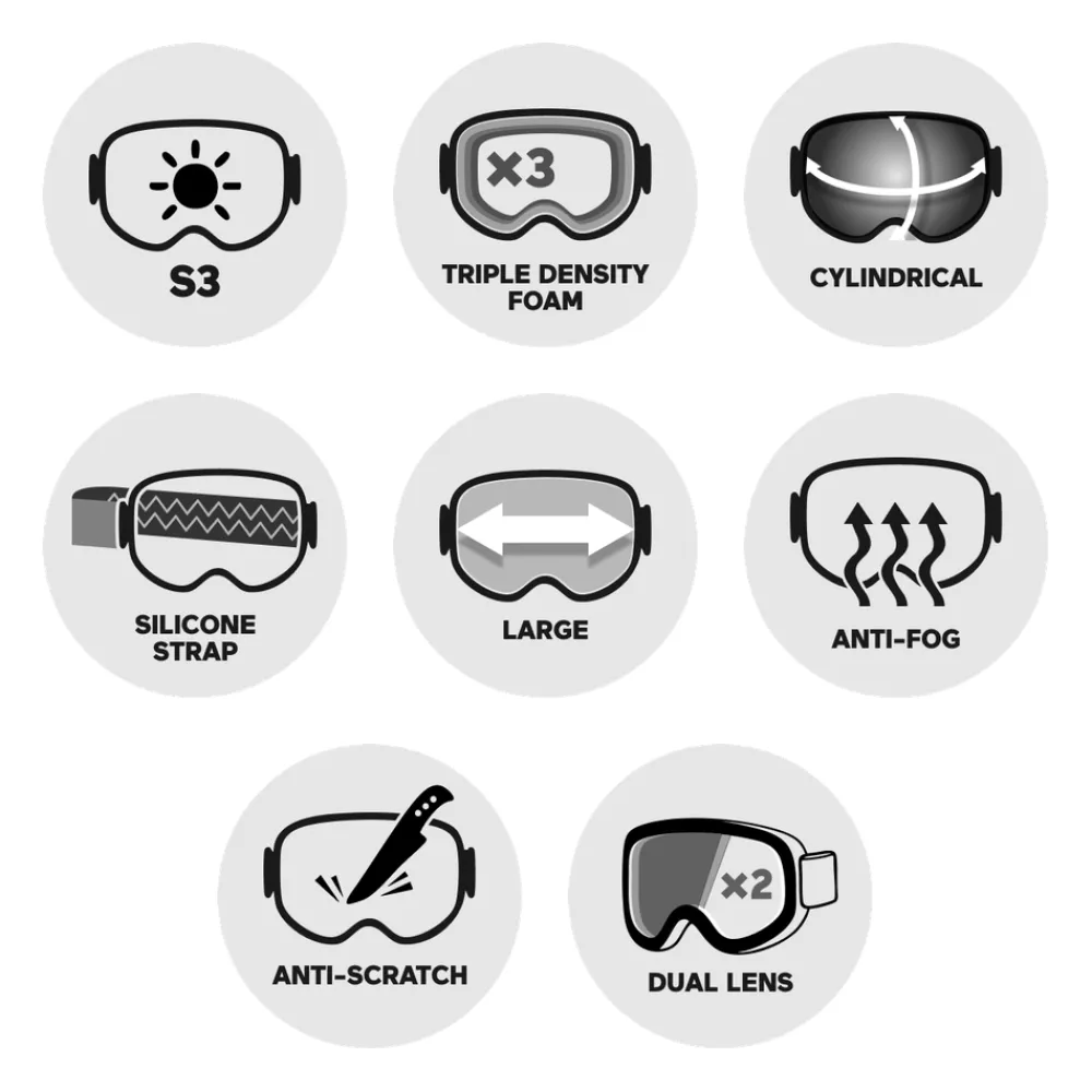Masques Femme|Masques Homme<Red Bull Spect Masque de Ski Rush Matt Black Orange Gold Mirror