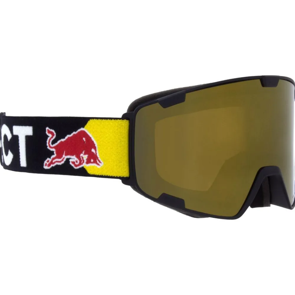 Masques Femme|Masques Homme<Red Bull Spect Masque de Ski Park Matt Black Brown Gold Mirror Polarized