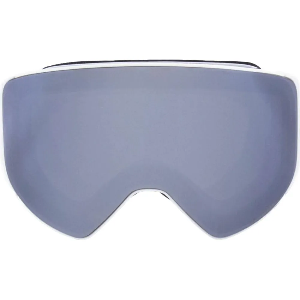 New Masque de Ski Jam Matt White Smoke Silver Mirror + Cloudy Snow Femme Masques Femme|Masques Homme