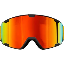 Best Masque de Ski Park Matt Black Orange Red Mirror Femme Masques Femme|Masques Homme