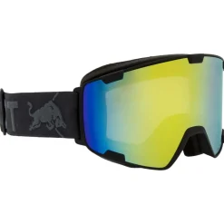 New Masque de Ski Park Black Yellow Snow Grey With Yellow Mirror Femme Masques Femme|Masques Homme