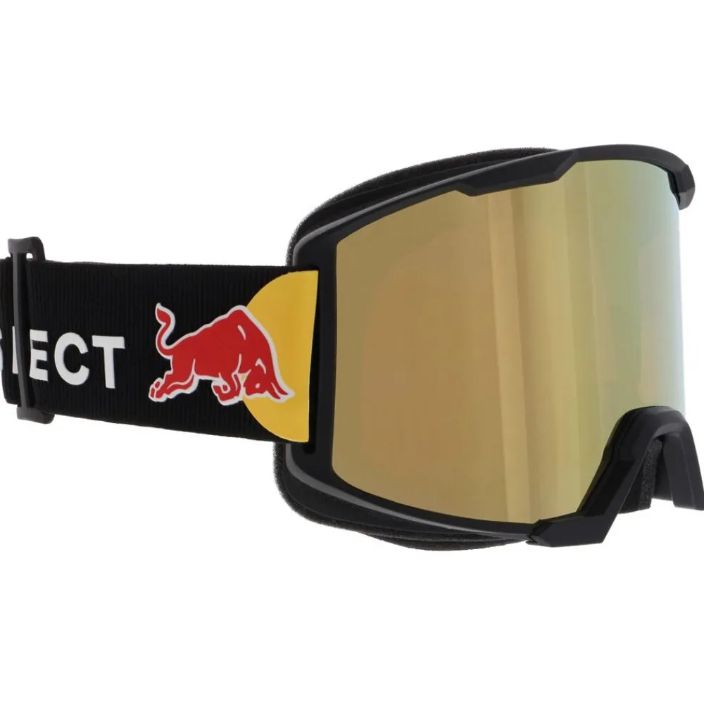 Hot Masque de Ski Solo Matt Black Brown Gold Mirror Snow Homme Masques Homme|Masques Homme