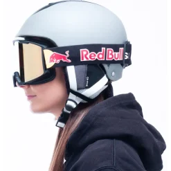 Hot Masque de Ski Solo Matt Black Brown Gold Mirror Snow Homme Masques Homme|Masques Homme