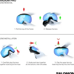 Masques Homme<Salomon Masque de Ski Radium Pro Black Sigma Poppy Red