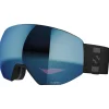 Masques Porteur De Lunettes|Masques Homme<Salomon Masque de Ski Radium Prime Black Sigma Sky Blue + Sigma Ice Blue