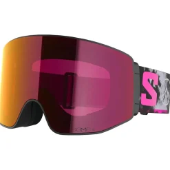 Masques Porteur De Lunettes|Masques Homme<Salomon Masque de Ski Sentry Prime Black Echo Sigma Poppy Red + Sigma Light Blue