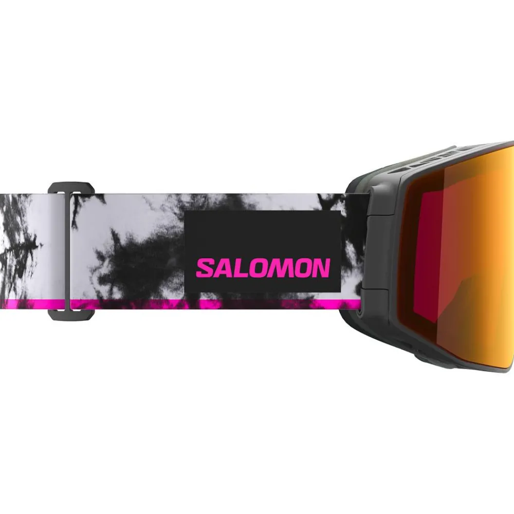 Masques Porteur De Lunettes|Masques Homme<Salomon Masque de Ski Sentry Prime Black Echo Sigma Poppy Red + Sigma Light Blue