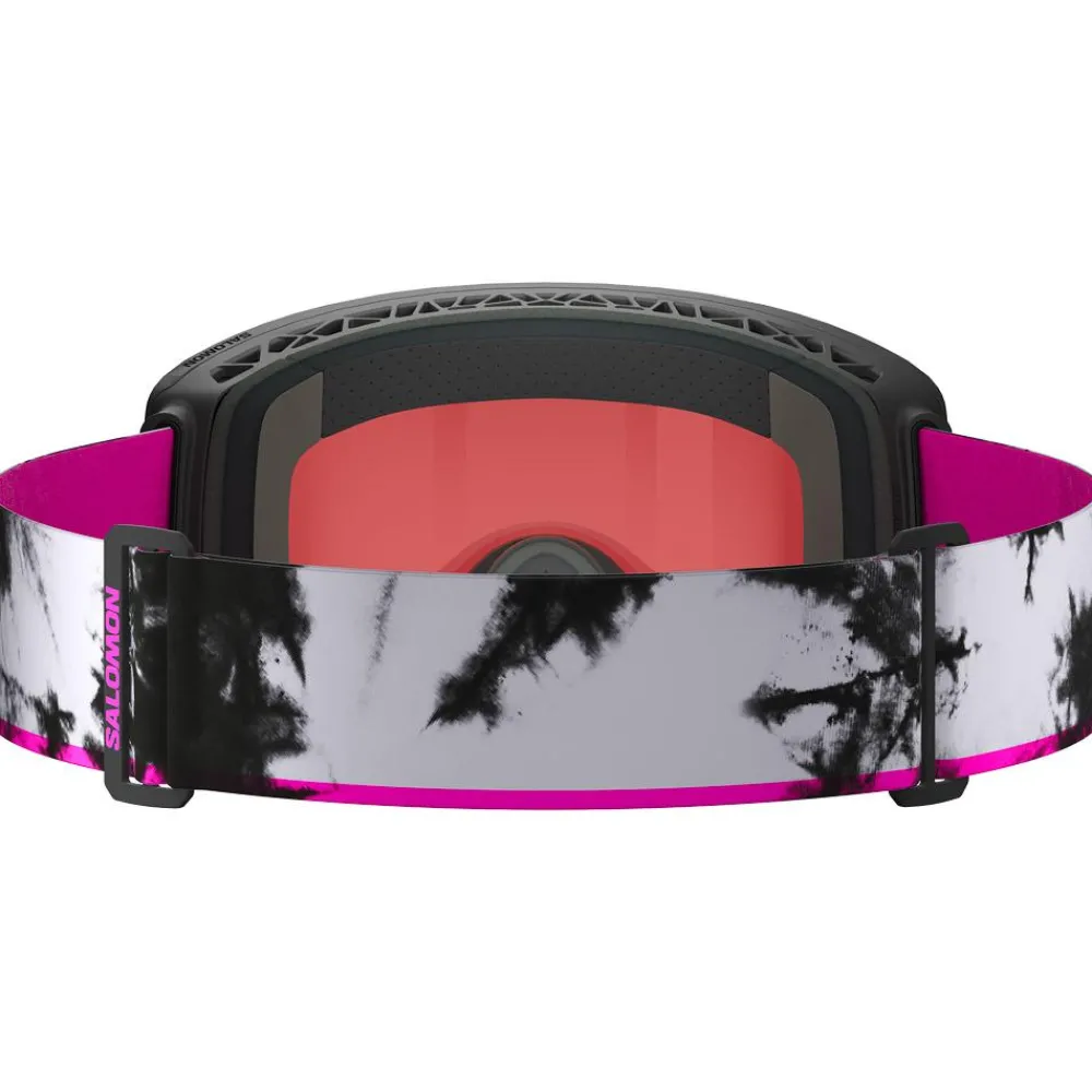 Masques Porteur De Lunettes|Masques Homme<Salomon Masque de Ski Sentry Prime Black Echo Sigma Poppy Red + Sigma Light Blue