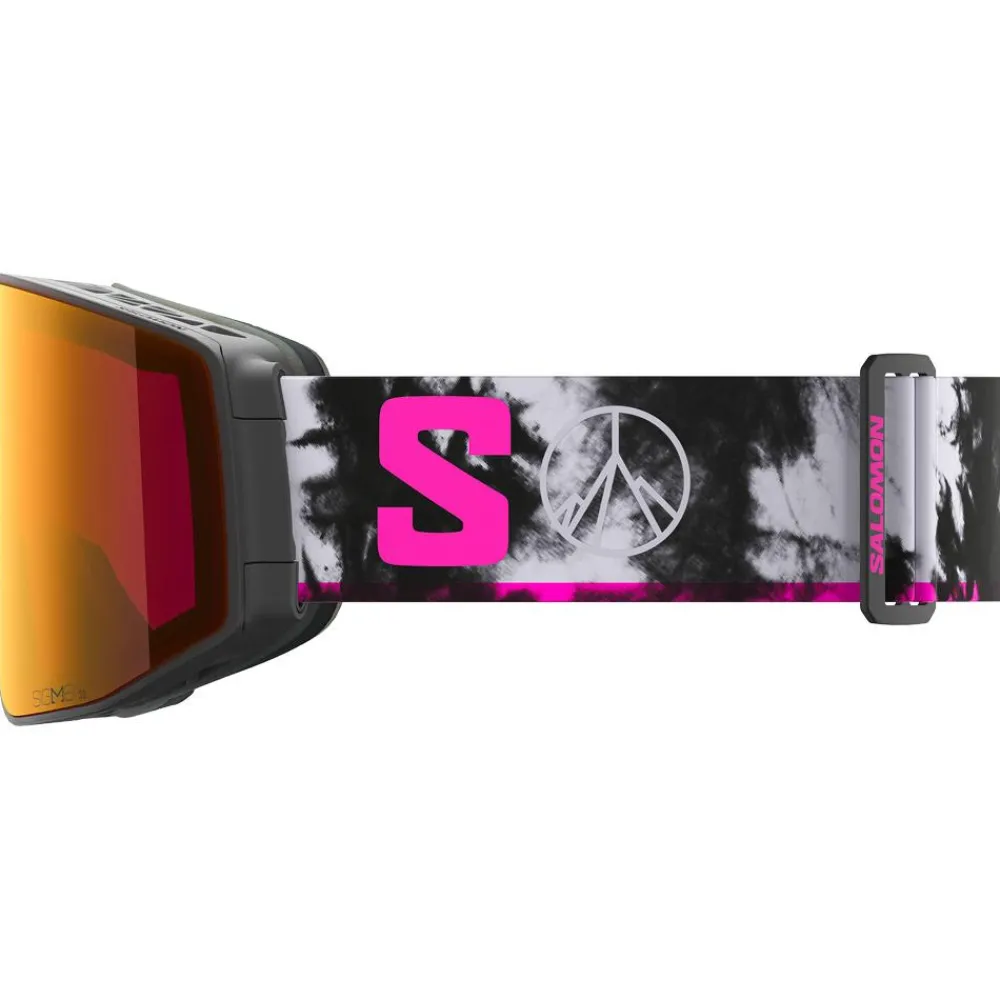 Masques Porteur De Lunettes|Masques Homme<Salomon Masque de Ski Sentry Prime Black Echo Sigma Poppy Red + Sigma Light Blue