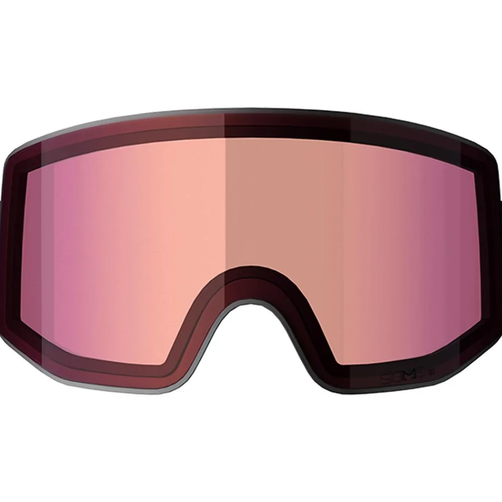 Masques Porteur De Lunettes|Masques Homme<Salomon Masque de Ski Sentry Prime Black Echo Sigma Poppy Red + Sigma Light Blue