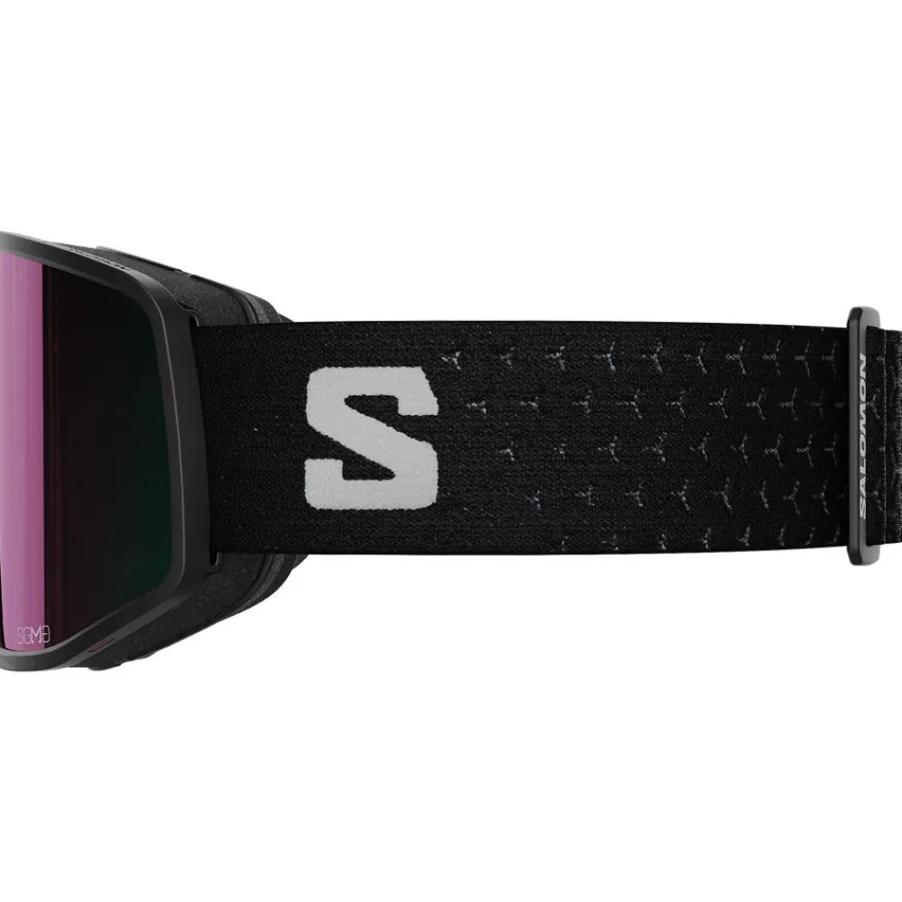 Masques Porteur De Lunettes|Masques Femme<Salomon Masque de Ski Sentry Pro Black Sigma Emerald + Sigma Silver Pink