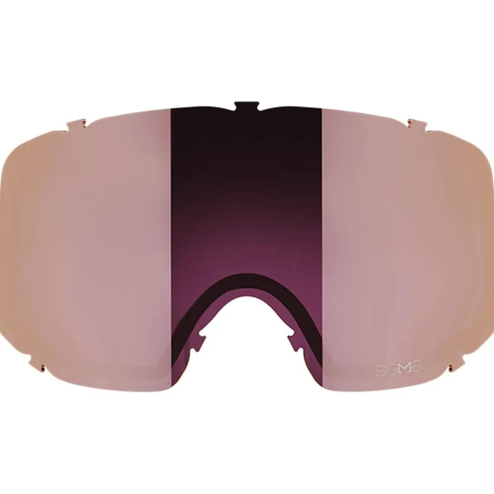 Masques Porteur De Lunettes|Masques Femme<Salomon Masque de Ski Sentry Pro Black Sigma Emerald + Sigma Silver Pink