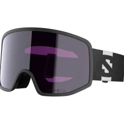 Masques Femme|Masques Homme<Salomon Masque de Ski Sentry Pro S Black Sigma Sky Blue + Sigma Light Blue